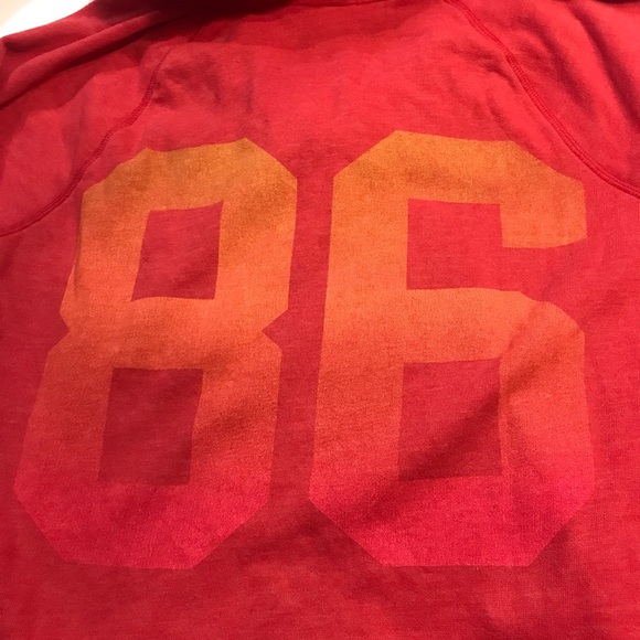 VS PINK Bright Red/Pink Zip Up Graphic Logo Hoodie, size Medium - Picture 8 of 11